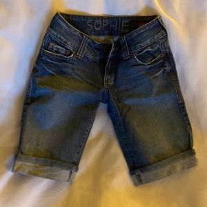 Blue Jean stretchy shorts